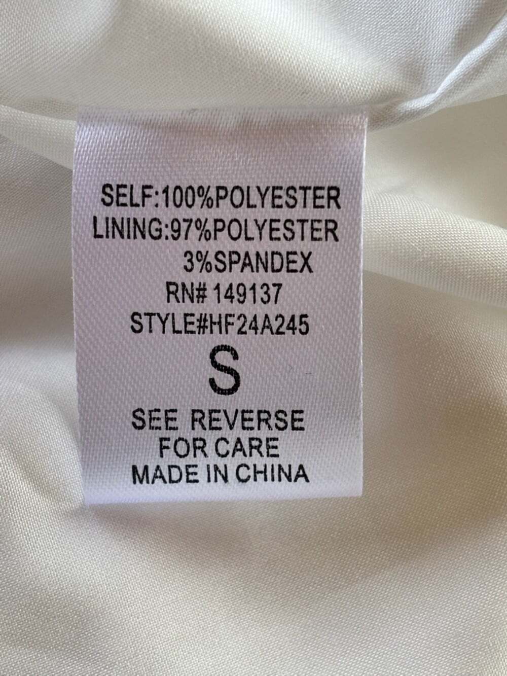 HYFVE NWT Cream Scoop Neck Flutter Sleeve Midi Dress -Sz S - Picture 4 of 4